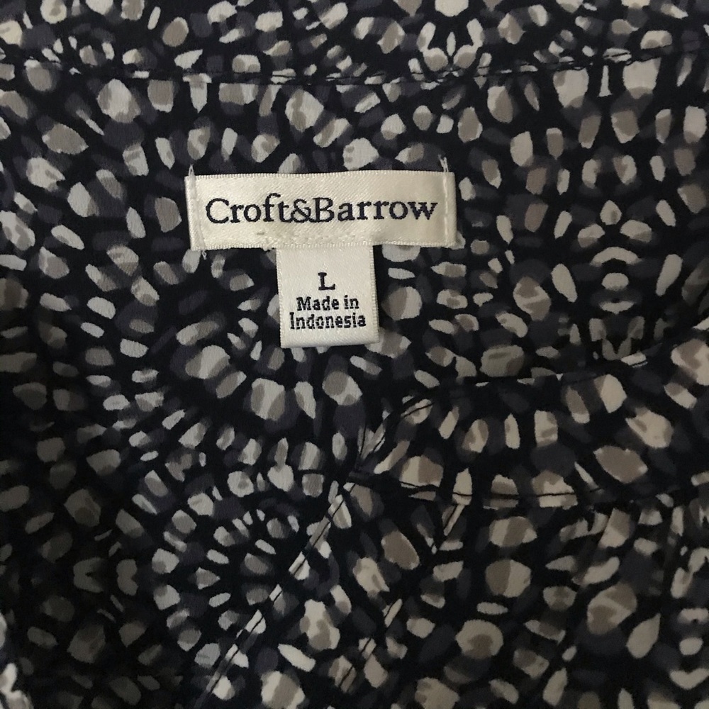 Blue patterned blouse - Picture 3 of 4